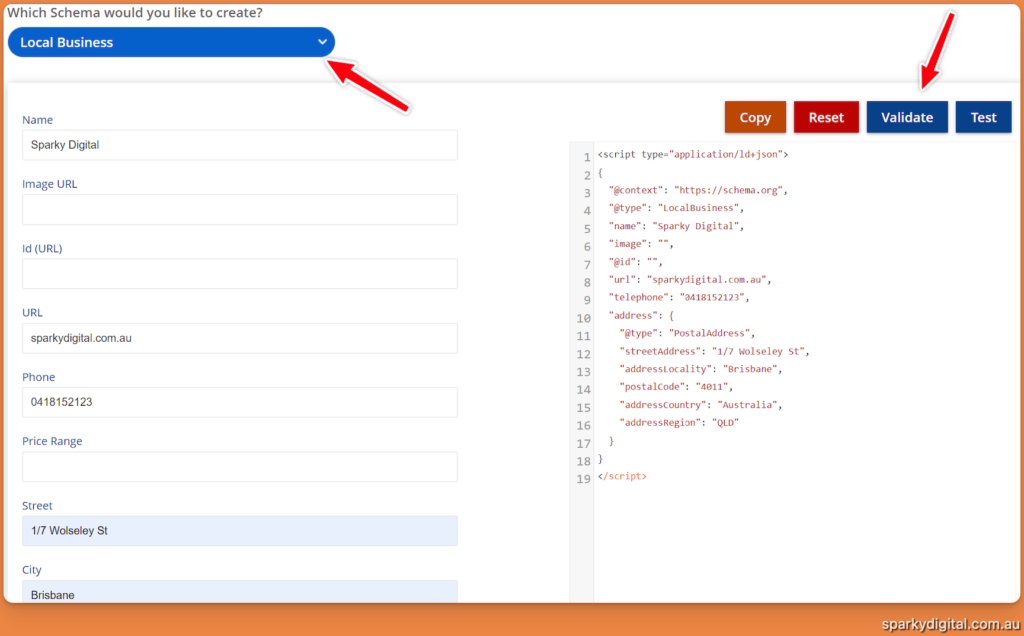 Local Business Schema Markup